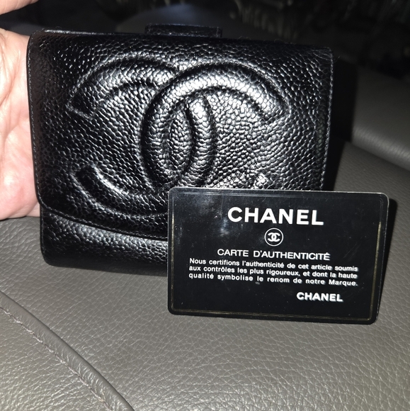 Chanel Black Leather Wallet - Picture 1 of 14